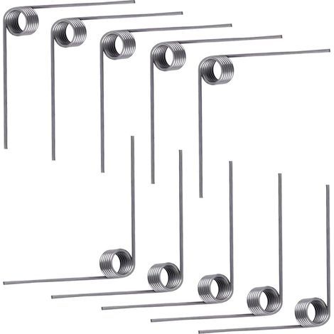 10 Pièces Ressort de Torsion, Ressort de Rappel, Diamètre du Fil 0,7mm, Diamètre Extérieur 4mm, 6 Tours, Angle 90°, Pour Réparations à Domicile (1/5)
