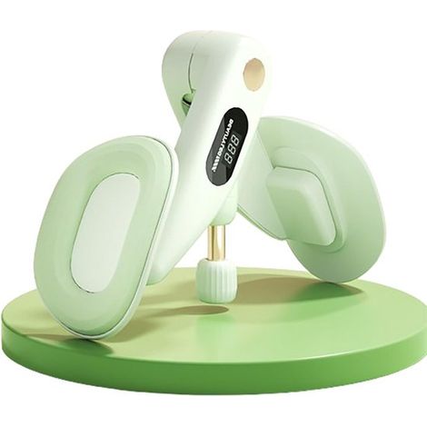 Moldeador de piernas color macaron, moldeador de muslos, dispositivo para entrenar la parte interna del muslo, productos unisex para el entrenamiento de Kegel (vegetal) (1/5)