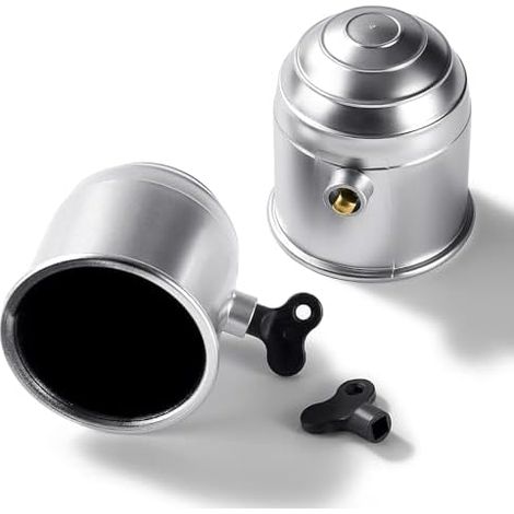 2-teiliges Set mit Schloss für die Anhängerkupplung, 50-mm-Kunststoffabdeckung für die Anhängerkupplung, Schutzkappe für die Anhängerkupplungskugel, Abdeckung für die Anhängerkupplungskugel (1/5)
