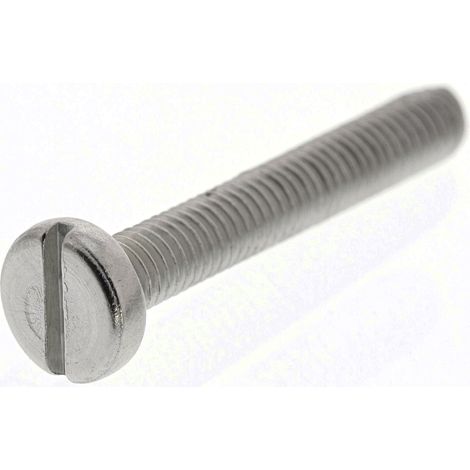 Vis à métaux RS PRO M3 à tête Cylindrique fendue en Acier Inoxydable, 20mm ( Prix pour Sachet de 100 )