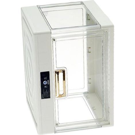 Stapelbare, staubdichte Aufbewahrungsbox für Wasserbecher und Kaffeegläser, mit Deckel, weiß, UV-beständig, 38 x 27,5 x 27 cm / 15,0 x 10,8 x 10,6 Zoll (1/5)