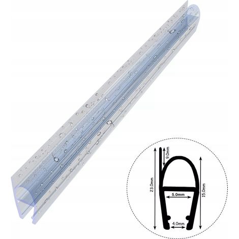 Joint de cabine de douche D13 4-5 mm, bande d'étanchéité de 20 cm (1/4)