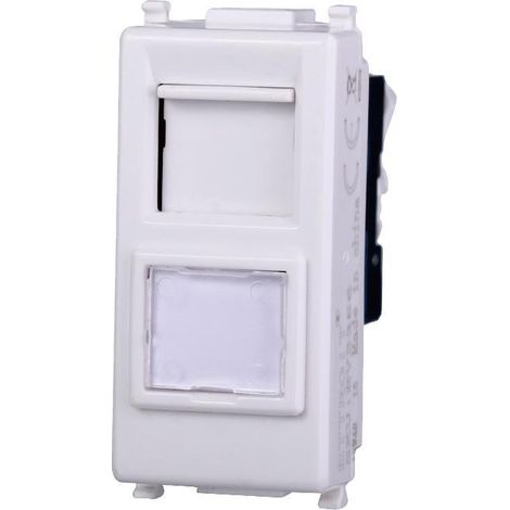 Ettroit starlight toma rj45 compatible vimar plana cat 6 blanco - ev2356