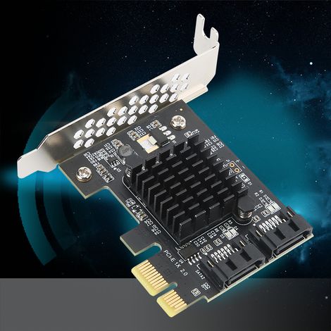 Carte d'extension PCIe SATA 3.0, 2 ports pour disques durs, adaptateur PCI Express compatible AHCI et IDE.