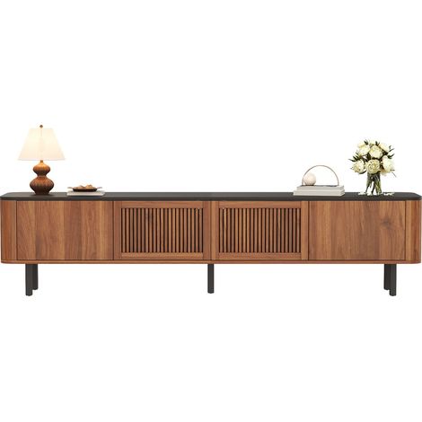 Meuble tv 190 x 35 x 45 cm structure basse design moderne design unique panneau tv (1/5)