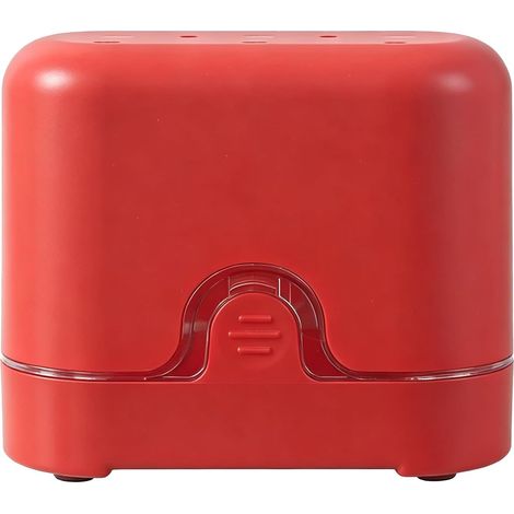 Dénoyauteur de cerises 2 en 1 avec protection anti-éclaboussures, idéal pour confitures et desserts (rouge). (1/5)