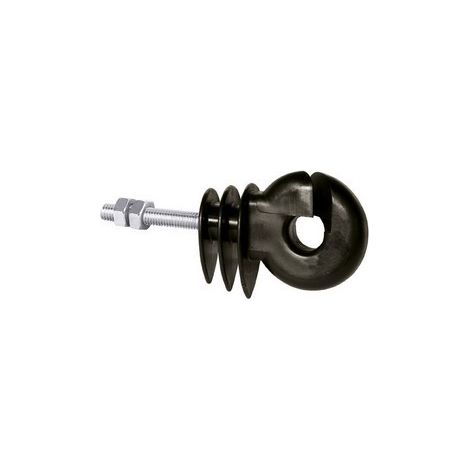 Isolatore ad Anello Nero con Vite per Ferro Pz.25