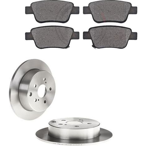 KIT FRENI POSTERIORI compatibile con TOYOTA COROLLA VERSO (ZER,ZZE12.R1) - DISCHI + PASTIGLIE OEM: P 83 047 / 17609 /SOSTITUZIONE DIRETTA/BASSA POLVERE/SILENZIOSO (1/5)