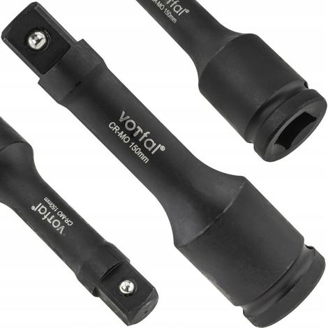 Extension à choc pour douilles 3/4 de pouce 150 mm adaptateur pour clé à douilles CR-MO (1/4)