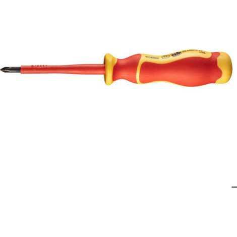 Tournevis Phillips - PH1 4.5x80 mm - 1000 V - Pointe Magnétique - Poignée Ergonomique - 1 Pièce (1/5)