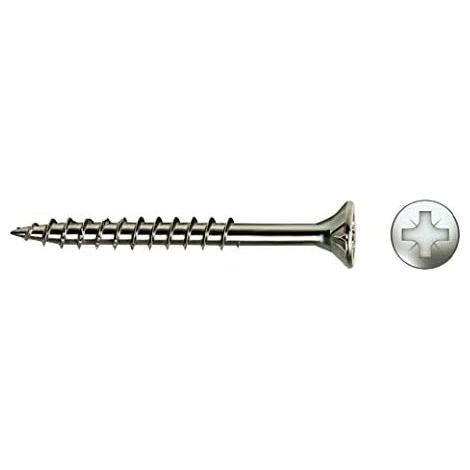 Scatola da 50 Viti per Legno a Testa Svasata PZ R/Parc Din/Ref VloxP Ø4.5x80mm Zincate - Celo