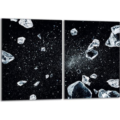 Glasschutzplatte für Herd 2x40x52 Ice (1/5)