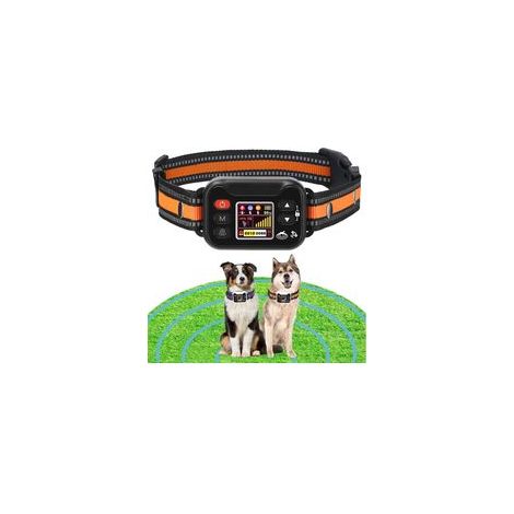 Clôture GPS sans fil anti-fugue chien - Collier rechargeable IPX6 - Rayon 15-2000m - Modes bip vibration impulsion (1/5)