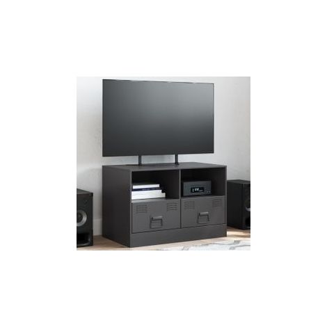 Meuble TV noir 67x39x44 acier (1/5)