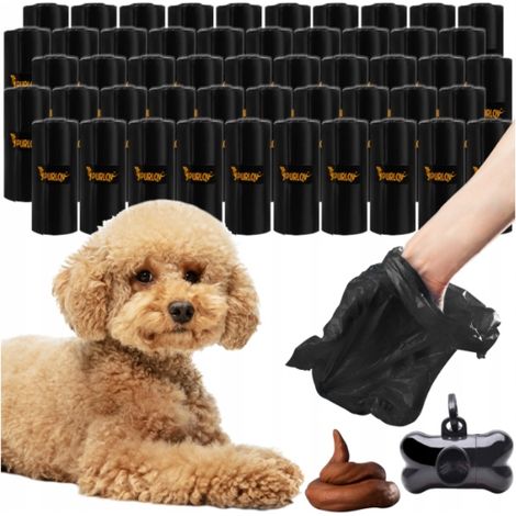 Sacchetti per escrementi di cane custodia strong purlov set da 1000 pezzi (1/5)