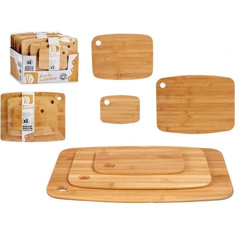 Tabla de cortar Marrón Bambú (3 Piezas) 8430852813459 S3608231 Kinvara (1/4)
