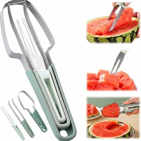 Trancheuse à pastèque - Trancheuse à fruits - Trancheuse à cantaloup - Ustensiles de cuisine - Acier inoxydable - GroenGroen (1/5)