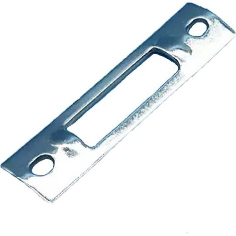 Loquet de Porte Universel, Plaque de Gâche pour Serrure à Mortaise, Plaque de Gâche de Porte en Alliage d'Aluminium pour la Maison, pour la plupart des Types de Portes (66x15,9mm) (1/5)