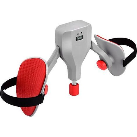 Appareil de musculation des cuisses et du plancher pelvien, résistance réglable, rotation à 360°, pour le renforcement des jambes (gris) (1/5)
