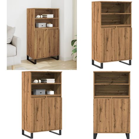 vidaXL Highboard Artisan-Eiche 60x36x110 cm Holzwerkstoff (1/5)
