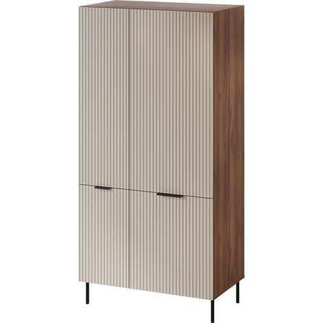 Armario Mardalu 104 , 186x90x52cm, Puertas de armario: Con bisagras, Número de estantes: 0 (1/5)