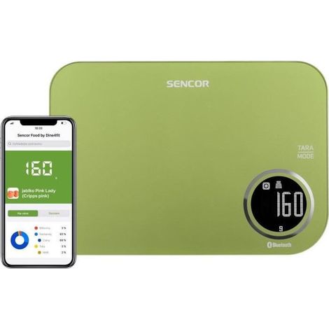 Sencor SKS 7070GG balanza de cocina verde limón 5 kg (1/5)