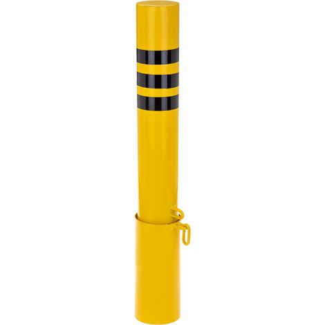PrimeMatik - Bollard d’acier cloué avec base enterré 76x600mm (1/5)
