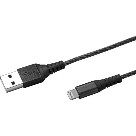 Celly USBLIGHTNYL25BK Lightning-Kabel 0,25 m Schwarz (1/2)