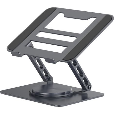 Ergonomischer und faltbarer Laptopständer mit 360-Grad-Drehfuß, kompatibel mit MacBook Pro Laptops bis zu 16 Zoll (1/5)