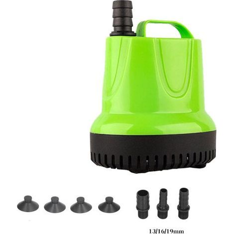Pompe submersible, pompe d'étang à poissons, pompe de fontaine de rocaille, pompe d'aquarium, pompe de circulation d'arrosage et de propagation, pompage d'eau sur place et changement d'eau 25W 220V (1/5)