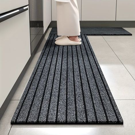 Alfombra de cocina ligera y fácil de limpiar, apta para cocinas, baños, pasillos y balcones, con unas dimensiones de 50 x 120 cm. (1/4)