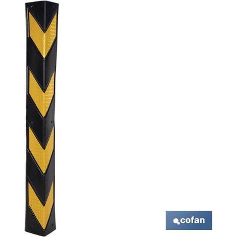 Esquinero recto de caucho 800x100 mm para protección de esquinas