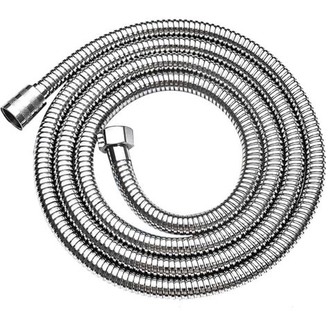 Tuyau de douche 1,5 m, tuyau de douche à double protection anti-torsion, tuyau de douche résistant à la corrosion, tuyau en acier inoxydable pour pommeau de douche - RWFlexible de douche (1/4)