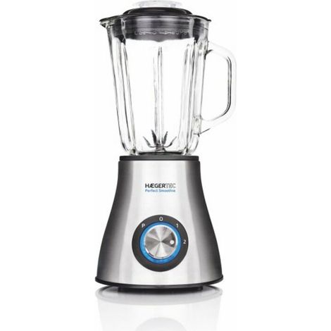 Haeger LQ-600.007A Frullatore 1,5 L Frullatore de frullatore a tazza 600 W Nero, Acciaio inox, Trasparente (1/2)