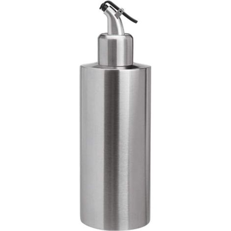 Flacon pulvérisateur en acier inoxydable pour huile et vinaigre, récipient de rangement pour épices - 550 ml (1/2)