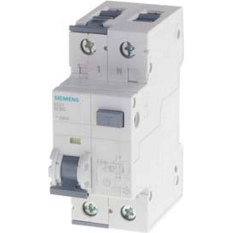 Disjoncteur différentiel 2P 16A C 0,03A type AC 6kA 5SU1356-1KK16 (1/2)