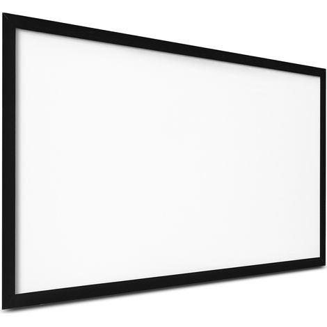 Mophorn Schermo di proiezione da 130 pollici, schermo per film HDTV 4K a telaio fisso 16:9, schermo per proiettore 3D per uso in cinema all'aperto