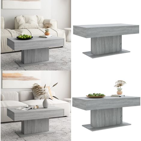 Couchtisch Grau Sonoma 96x50x45 cm Holzwerkstoff - Couchtisch - Wohnzimmerstil - Moderner Couchtisch - Grau Sofa Tisch - Holzwerkstoff Möbel - Home & Living (1/5)