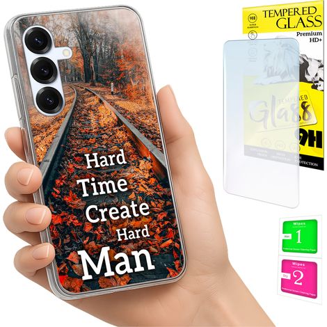 Custodia per Samsung Galaxy S25 FE, cover fotografica, cover posteriore + vetro 9H (1/5)