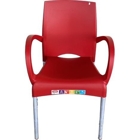 SILLON RESINA ALUMNIO OURIKA ROJO (1/2)
