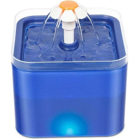 Fontaine à eau automatique à LED 2L pour chats et animaux domestiques