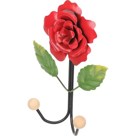 mural en fer en forme de rose OUNONA crochet de suspension