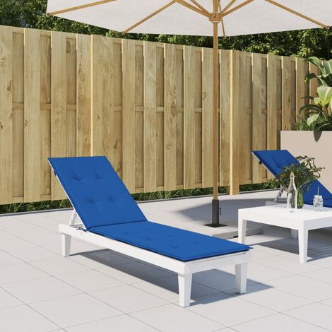 Coussin de chaise,Rembourré pour chaise de terrasse bleu royal (75+105)x50x3 cm BGT54850 (1/5)