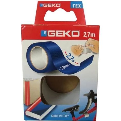 Cinta adhesiva geko adhesif tissu plastifié impermeable 38mm 2,7m