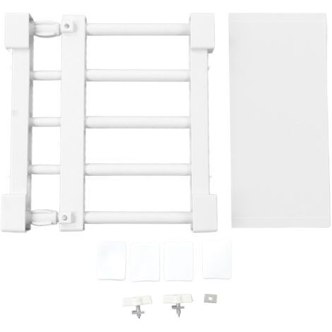 Expandable Nail-Free Closet Tension Shelf, Cabinet Divider, Wardrobe Cabinet Storage Rack, Length 23-30cm/9.1-11.8in (1/5)