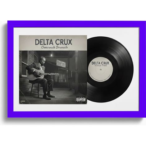 K-Möbel Cadre Vinyle Violet Set de 2 40x60cm Vinyle & Pochette