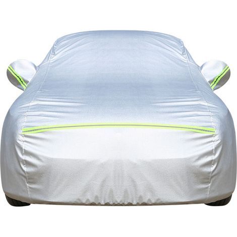 Bâche Voiture Exterieur Housse de Protection Oxford Couverture Imperméable Auto, Ouverte Latérale pour Cabine, Doublure en Coton Respirant, Anti UV Neige Poussière (490x185x150cm) (1/5)