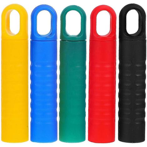 Poignée de rechange ergonomique en plastique pour manche de balai, lot de 5, idéale pour le nettoyage de bureau. (1/5)