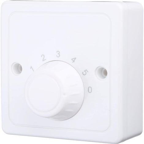 Interrupteur de contrôle de vitesse universel pour ventilateur de plafond - 220 V - Bouton mural - Variateur d'intensité - 5 vitesses - Réglage de la vitesse du ventilateur