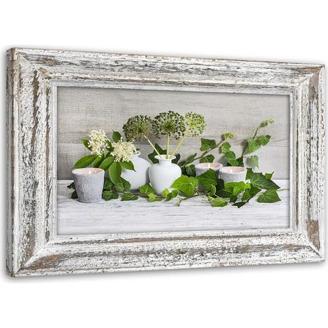 Image sur toile, Nature morte au style shabby chic - 60x40 (1/5)